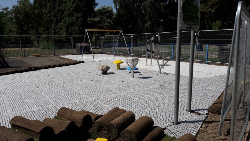 SmartPlay Underlay installation at Playground