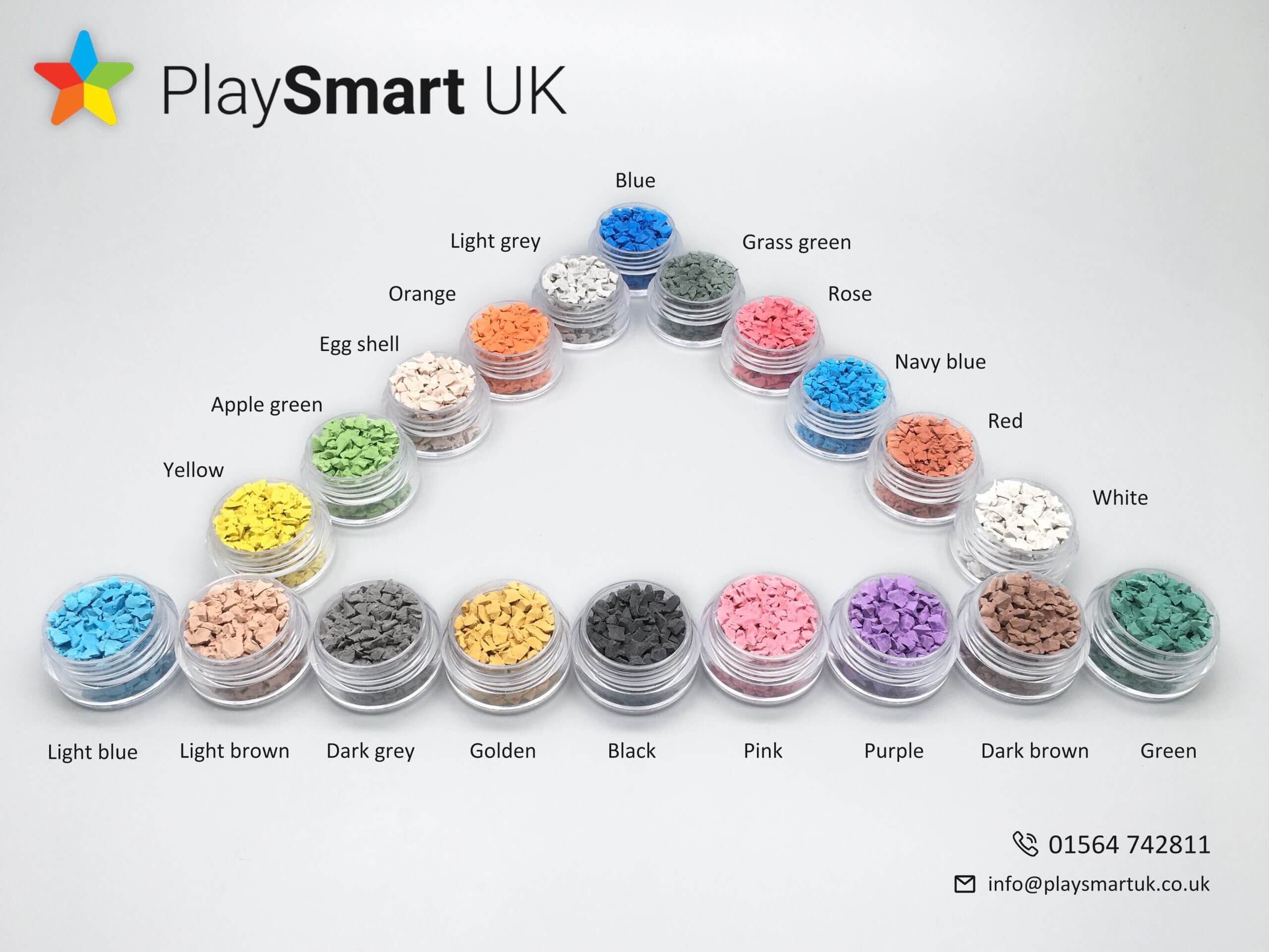 rubbasmart EPDM rubber wet pour colour options