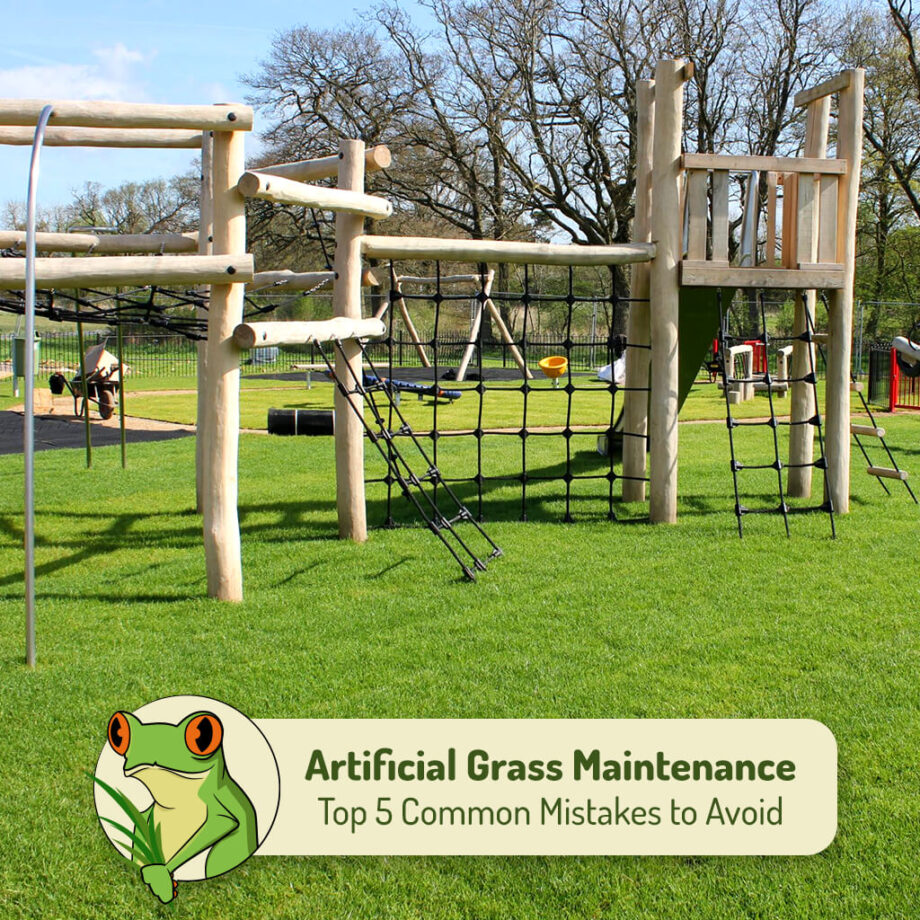 Blog Thumbnail: Artificial Grass Maintenance: Top 5 Common Mistakes to Avoid