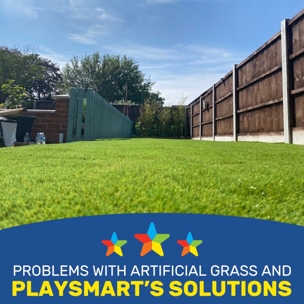 Blog Thumbnail: Problems with Artificial Grass and PlaySmart's Solutions