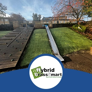 Hybrid Grass on slope with slide