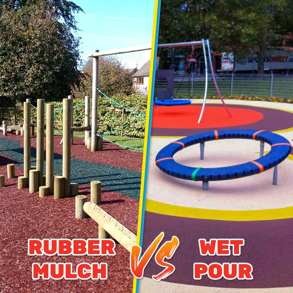 Blog Thumbnail: Rubber Mulch vs Wet Pour