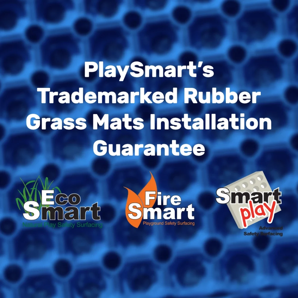 Blog Thumbnail: PlaySmart's Trademarked Rubber Grass Mats Installation Guarantee