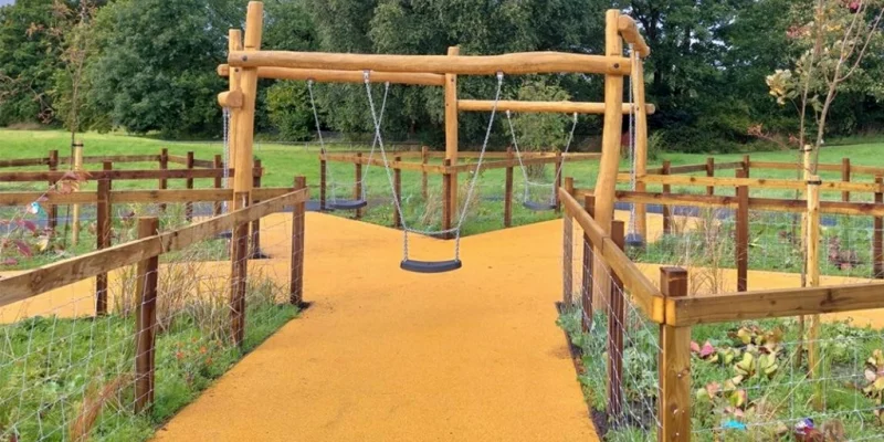 Natural Corkeen pathways Corkeen pathways with swing