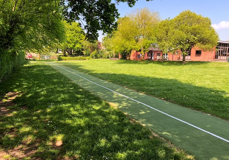 artificial grass running track